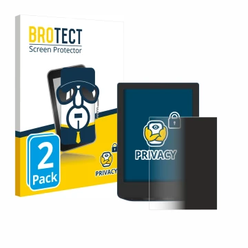 Vorderseite einer Produktverpackung mit dem Markenlogo BROTECT. Daneben ist das Gerät PocketBook Verse Pro mit dem zugehörigen