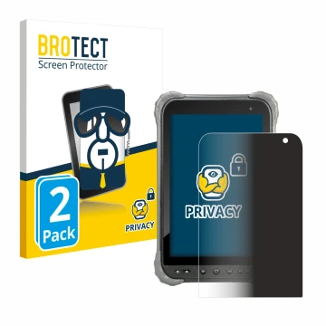 Vorderseite einer Produktverpackung mit dem Markenlogo BROTECT. Daneben ist das Gerät Juniper Systems Cedar CT8X2 mit dem zuge