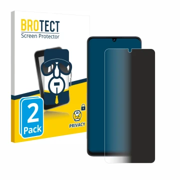 Vorderseite einer Produktverpackung mit dem Markenlogo BROTECT. Daneben ist das Gerät ZTE Blade V50 Vita mit dem zugehörigen D