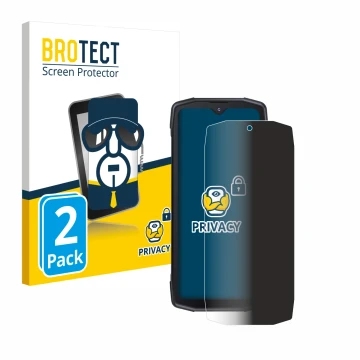 Vorderseite einer Produktverpackung mit dem Markenlogo BROTECT. Daneben ist das Gerät Cubot King Kong Star 5G mit dem zugehöri