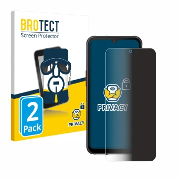 Vorderseite einer Produktverpackung mit dem Markenlogo BROTECT. Daneben ist das Gerät Samsung Galaxy XCover 7 mit dem zugehöri