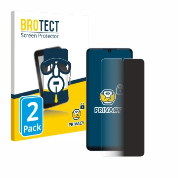 Vorderseite einer Produktverpackung mit dem Markenlogo BROTECT. Daneben ist das Gerät TCL 505 mit dem zugehörigen Displayschut