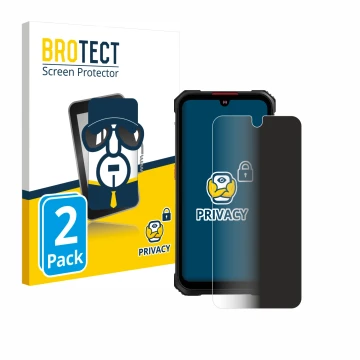 Vorderseite einer Produktverpackung mit dem Markenlogo BROTECT. Daneben ist das Gerät Hotwav Cyber 9 Pro mit dem zugehörigen D