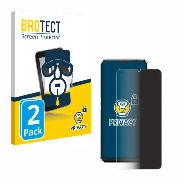 Vorderseite einer Produktverpackung mit dem Markenlogo BROTECT. Daneben ist das Gerät Emporia ME.6 mit dem zugehörigen Display
