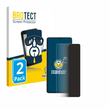 Vorderseite einer Produktverpackung mit dem Markenlogo BROTECT. Daneben ist das Gerät Xiaomi Poco F6 mit dem zugehörigen Displ