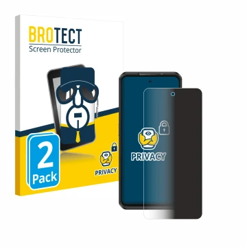 Vorderseite einer Produktverpackung mit dem Markenlogo BROTECT. Daneben ist das Gerät Ulefone Armor 25T Pro mit dem zugehörige