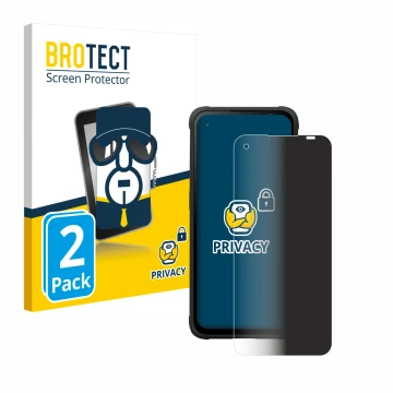 Vorderseite einer Produktverpackung mit dem Markenlogo BROTECT. Daneben ist das Gerät Hammer Blade V mit dem zugehörigen Displ