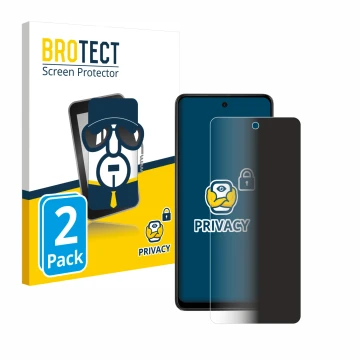 Vorderseite einer Produktverpackung mit dem Markenlogo BROTECT. Daneben ist das Gerät Motorola Moto E14 mit dem zugehörigen Di