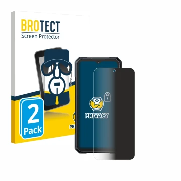 Vorderseite einer Produktverpackung mit dem Markenlogo BROTECT. Daneben ist das Gerät Cubot King Kong X mit dem zugehörigen Di