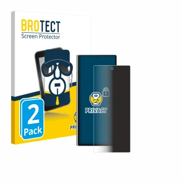 Vorderseite einer Produktverpackung mit dem Markenlogo BROTECT. Daneben ist das Gerät Samsung Galaxy Z Fold 6 5G mit dem zugeh