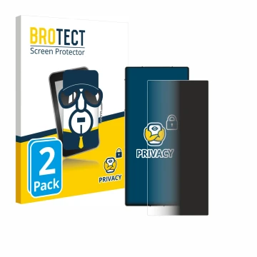 Vorderseite einer Produktverpackung mit dem Markenlogo BROTECT. Daneben ist das Gerät ZTE Nubia Z60 Ultra mit dem zugehörigen 
