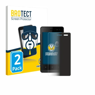 Vorderseite einer Produktverpackung mit dem Markenlogo BROTECT. Daneben ist das Gerät Logicom Wave 2 mit dem zugehörigen Displ