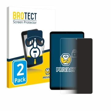 Vorderseite einer Produktverpackung mit dem Markenlogo BROTECT. Daneben ist das Gerät Xiaomi Redmi Pad SE 8.7 mit dem zugehöri