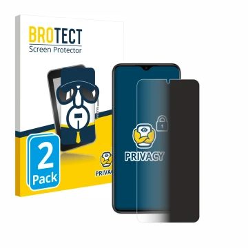 Vorderseite einer Produktverpackung mit dem Markenlogo BROTECT. Daneben ist das Gerät Doogee N50 Pro mit dem zugehörigen Displ