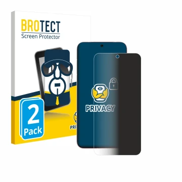 Vorderseite einer Produktverpackung mit dem Markenlogo BROTECT. Daneben ist das Gerät Vivo X200 Pro mini mit dem zugehörigen D