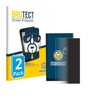 Vorderseite einer Produktverpackung mit dem Markenlogo BROTECT. Daneben ist das Gerät iBasso DX180 mit dem zugehörigen Display