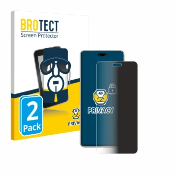 Vorderseite einer Produktverpackung mit dem Markenlogo BROTECT. Daneben ist das Gerät Huawei Nova 13 Pro mit dem zugehörigen D