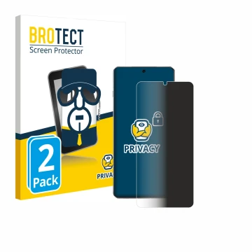 Vorderseite einer Produktverpackung mit dem Markenlogo BROTECT. Daneben ist das Gerät OnePlus 13 mit dem zugehörigen Displaysc