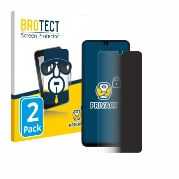Vorderseite einer Produktverpackung mit dem Markenlogo BROTECT. Daneben ist das Gerät Xiaomi Redmi 14C mit dem zugehörigen Dis