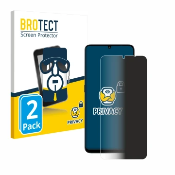 Vorderseite einer Produktverpackung mit dem Markenlogo BROTECT. Daneben ist das Gerät Umidigi G9 5G mit dem zugehörigen Displa