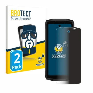 Vorderseite einer Produktverpackung mit dem Markenlogo BROTECT. Daneben ist das Gerät Ulefone Armor Mini 20 Pro mit dem zugehö