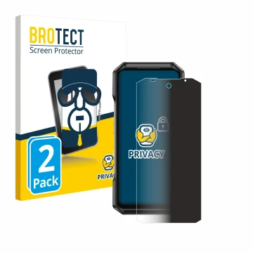 Vorderseite einer Produktverpackung mit dem Markenlogo BROTECT. Daneben ist das Gerät Ulefone Armor 27 mit dem zugehörigen Dis