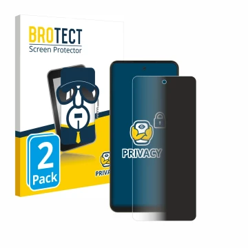 Vorderseite einer Produktverpackung mit dem Markenlogo BROTECT. Daneben ist das Gerät Nubia Music Pop mit dem zugehörigen Disp