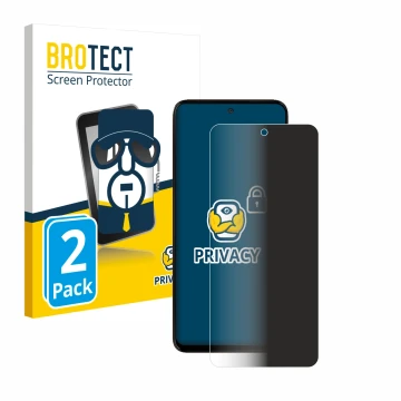 Vorderseite einer Produktverpackung mit dem Markenlogo BROTECT. Daneben ist das Gerät Motorola Moto G15 Power mit dem zugehöri