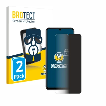 Vorderseite einer Produktverpackung mit dem Markenlogo BROTECT. Daneben ist das Gerät Vivo Y28 mit dem zugehörigen Displayschu