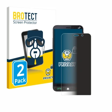 Vorderseite einer Produktverpackung mit dem Markenlogo BROTECT. Daneben ist das Gerät Brondi Amico Vero 4G mit dem zugehörigen