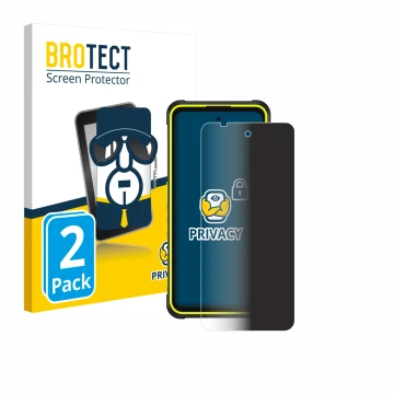 Vorderseite einer Produktverpackung mit dem Markenlogo BROTECT. Daneben ist das Gerät Ulefone Armor X31 Pro 5G mit dem zugehör