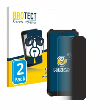 Vorderseite einer Produktverpackung mit dem Markenlogo BROTECT. Daneben ist das Gerät Blackview BV6200 Plus mit dem zugehörige