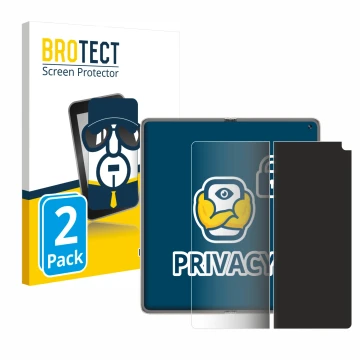 Vorderseite einer Produktverpackung mit dem Markenlogo BROTECT. Daneben ist das Gerät Huawei Mate X6 (Inneres Display) mit dem