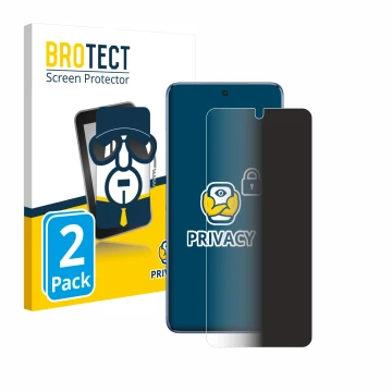 Vorderseite einer Produktverpackung mit dem Markenlogo BROTECT. Daneben ist das Gerät Vivo V50 mit dem zugehörigen Displayschu