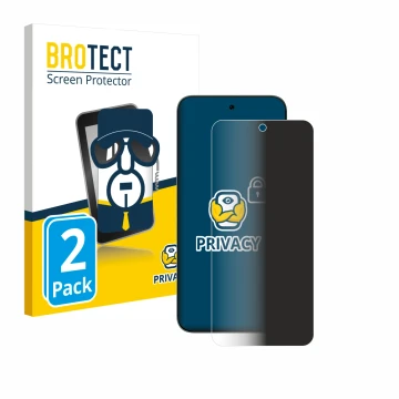 Vorderseite einer Produktverpackung mit dem Markenlogo BROTECT. Daneben ist das Gerät ZTE Blade V70 mit dem zugehörigen Displa