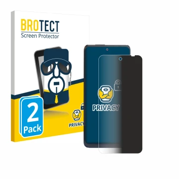 Vorderseite einer Produktverpackung mit dem Markenlogo BROTECT. Daneben ist das Gerät Thuraya One mit dem zugehörigen Displays
