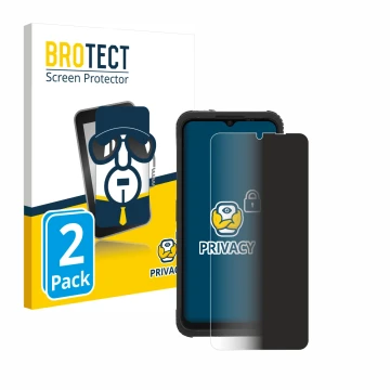 Vorderseite einer Produktverpackung mit dem Markenlogo BROTECT. Daneben ist das Gerät AGM H Max mit dem zugehörigen Displaysch