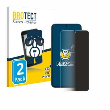Vorderseite einer Produktverpackung mit dem Markenlogo BROTECT. Daneben ist das Gerät Samsung Galaxy S25 Enterprise Edition mi