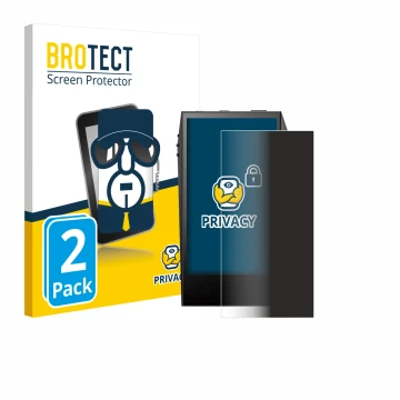 Vorderseite einer Produktverpackung mit dem Markenlogo BROTECT. Daneben ist das Gerät Astell&Kern SP3000M mit dem zugehörigen 