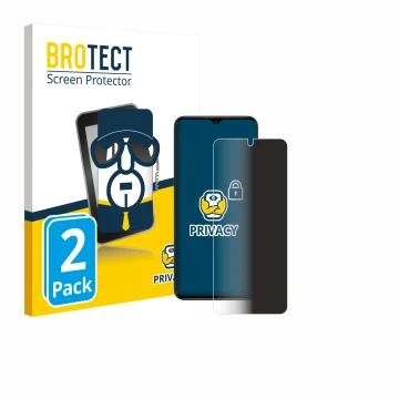 Vorderseite einer Produktverpackung mit dem Markenlogo BROTECT. Daneben ist das Gerät ZTE Nubia Neo mit dem zugehörigen Displa