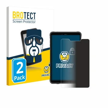 Vorderseite einer Produktverpackung mit dem Markenlogo BROTECT. Daneben ist das Gerät Ulefone Armor Pad Pro mit dem zugehörige