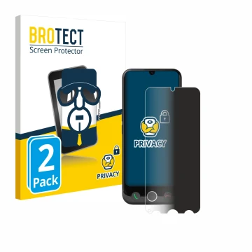 Vorderseite einer Produktverpackung mit dem Markenlogo BROTECT. Daneben ist das Gerät Doro Aurora A30 mit dem zugehörigen Disp