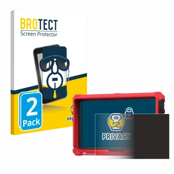 Vorderseite einer Produktverpackung mit dem Markenlogo BROTECT. Daneben ist das Gerät Lilliput A7s 7