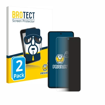Vorderseite einer Produktverpackung mit dem Markenlogo BROTECT. Daneben ist das Gerät realme P3 5G mit dem zugehörigen Display