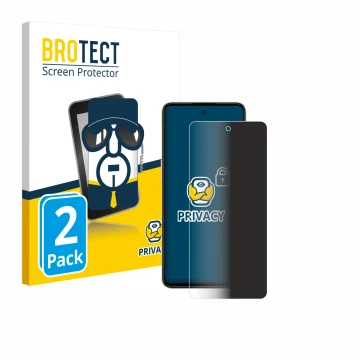 Vorderseite einer Produktverpackung mit dem Markenlogo BROTECT. Daneben ist das Gerät Nubia Neo 3 mit dem zugehörigen Displays
