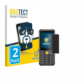 Vorderseite einer Produktverpackung mit dem Markenlogo BROTECT. Daneben ist das Gerät Ulefone Armor Mini 4 mit dem zugehörigen