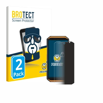 Vorderseite einer Produktverpackung mit dem Markenlogo BROTECT. Daneben ist das Gerät Ulefone Armor X32 Pro mit dem zugehörige