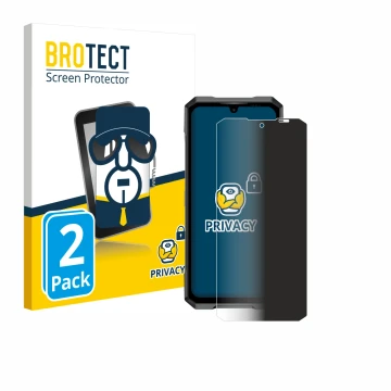 Vorderseite einer Produktverpackung mit dem Markenlogo BROTECT. Daneben ist das Gerät Doogee Blade GT Pro mit dem zugehörigen 