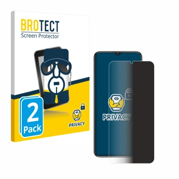 Vorderseite einer Produktverpackung mit dem Markenlogo BROTECT. Daneben ist das Gerät Oukitel C1 mit dem zugehörigen Displaysc