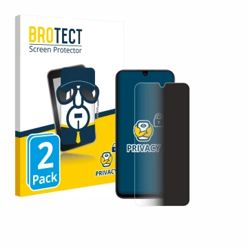 Vorderseite einer Produktverpackung mit dem Markenlogo BROTECT. Daneben ist das Gerät Xiaomi Poco C85 mit dem zugehörigen Disp